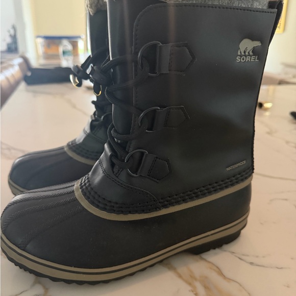 Sorel Black Waterproof Kids Boots